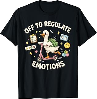 Off Regulate Emotions Goose Aba Therapy Therapist Unisex T-shirt, Sweatshirt, Hoodie (1)