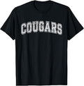 Cougars School Sports Team Spirit Vintage Distressed Unisex T-shirt, Sweatshirt, Hoodie (1)