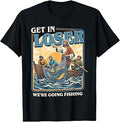 Get Loser We'Re Going Fishing Retro Jesus Fishing Humor (1)