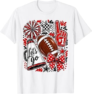 Red Game Day Team School Football Cheer Mom Unisex T-shirt, Sweatshirt, Hoodie (1)