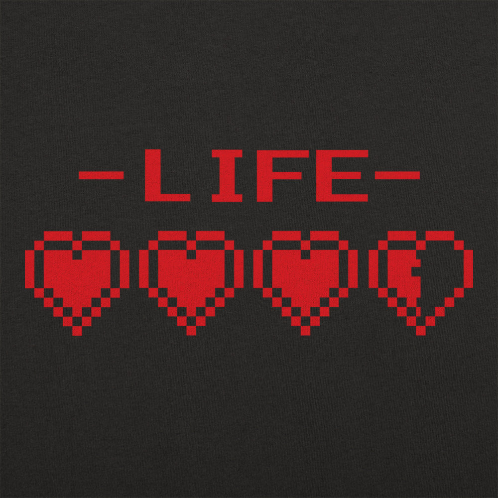 8-Bit Life Hearts Video Game Health Bar