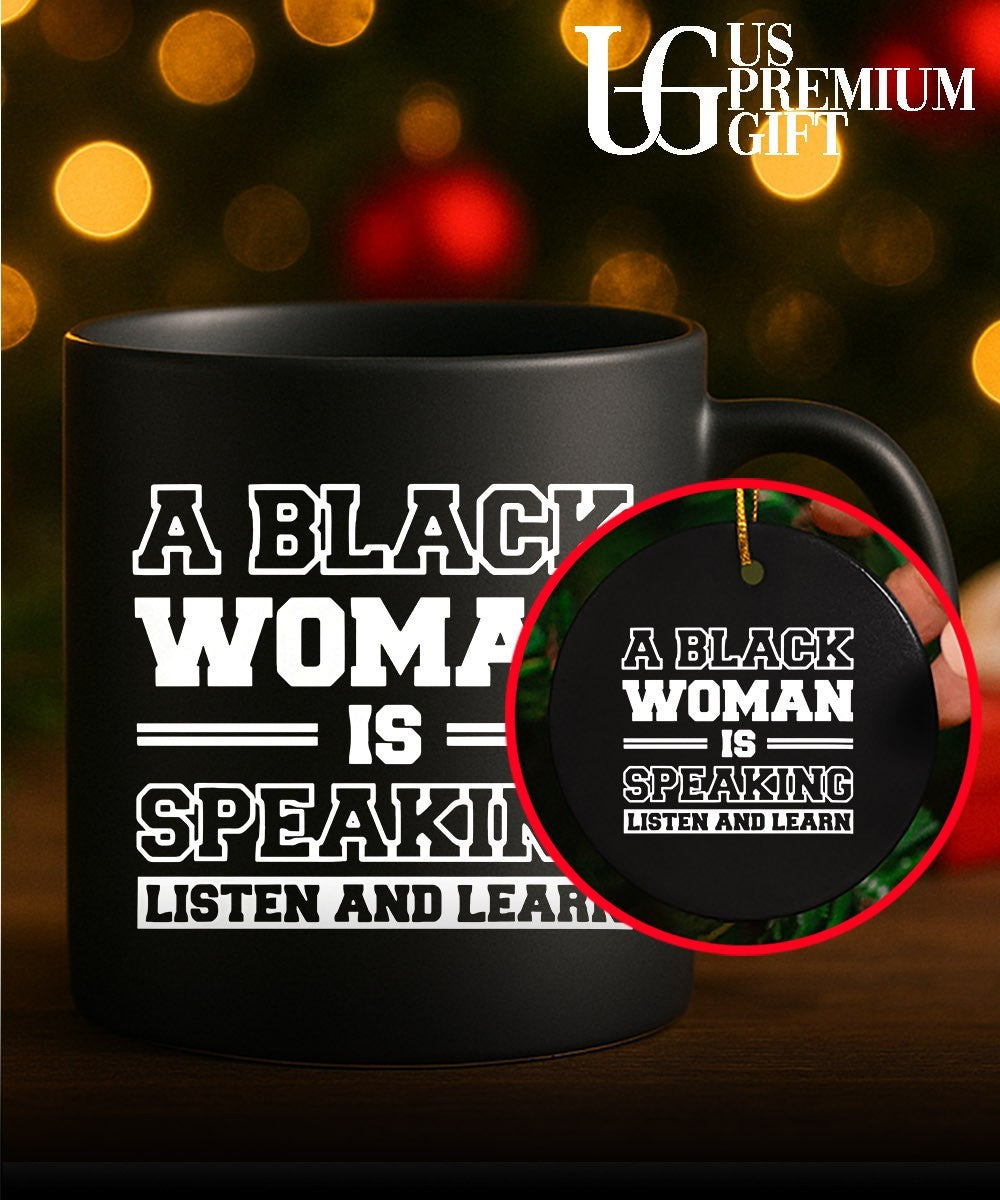 A black Woman is Speaking Listen and Learn shirt