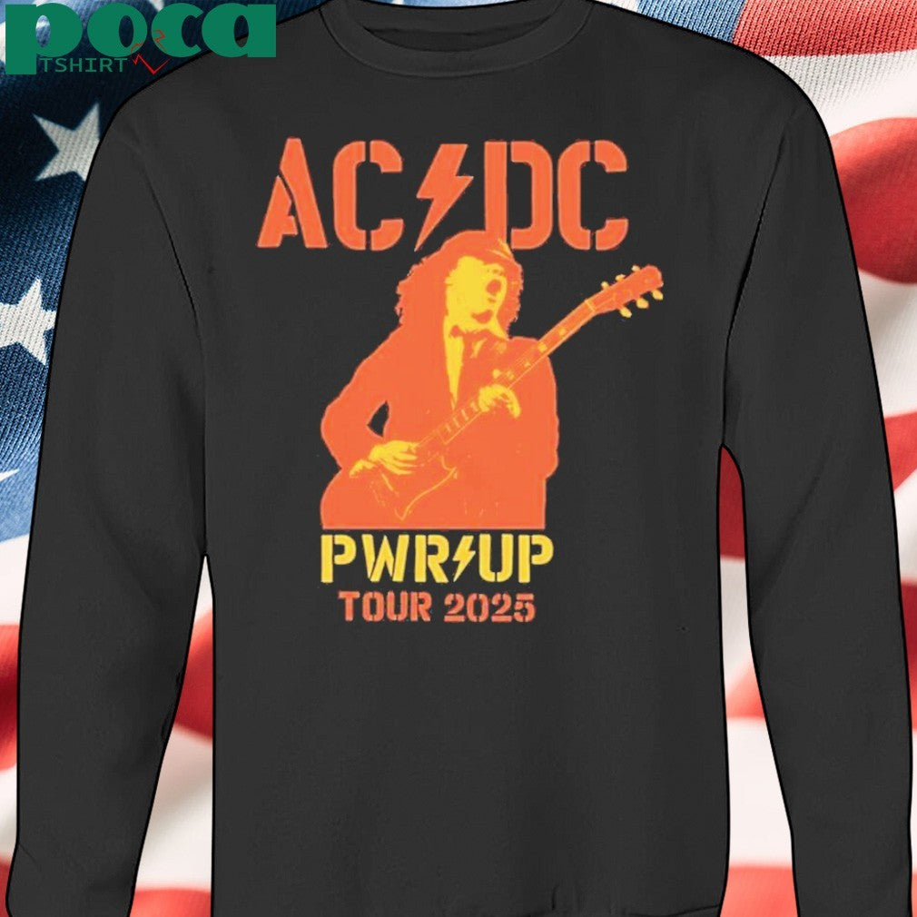 AC DC Are You Ready PWR UP World Tour 2025 Australia Map Merchandise Two Sided Unisex T-Shirt