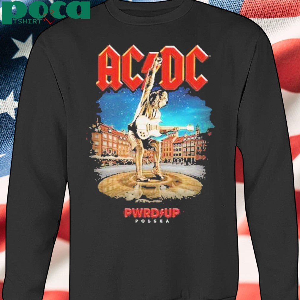 AC DC PWR UP World Tour 2025 Venue Tee In Warsaw At PGE Narodowy On July 4 Merchandise Two Sided Unisex T-Shirt