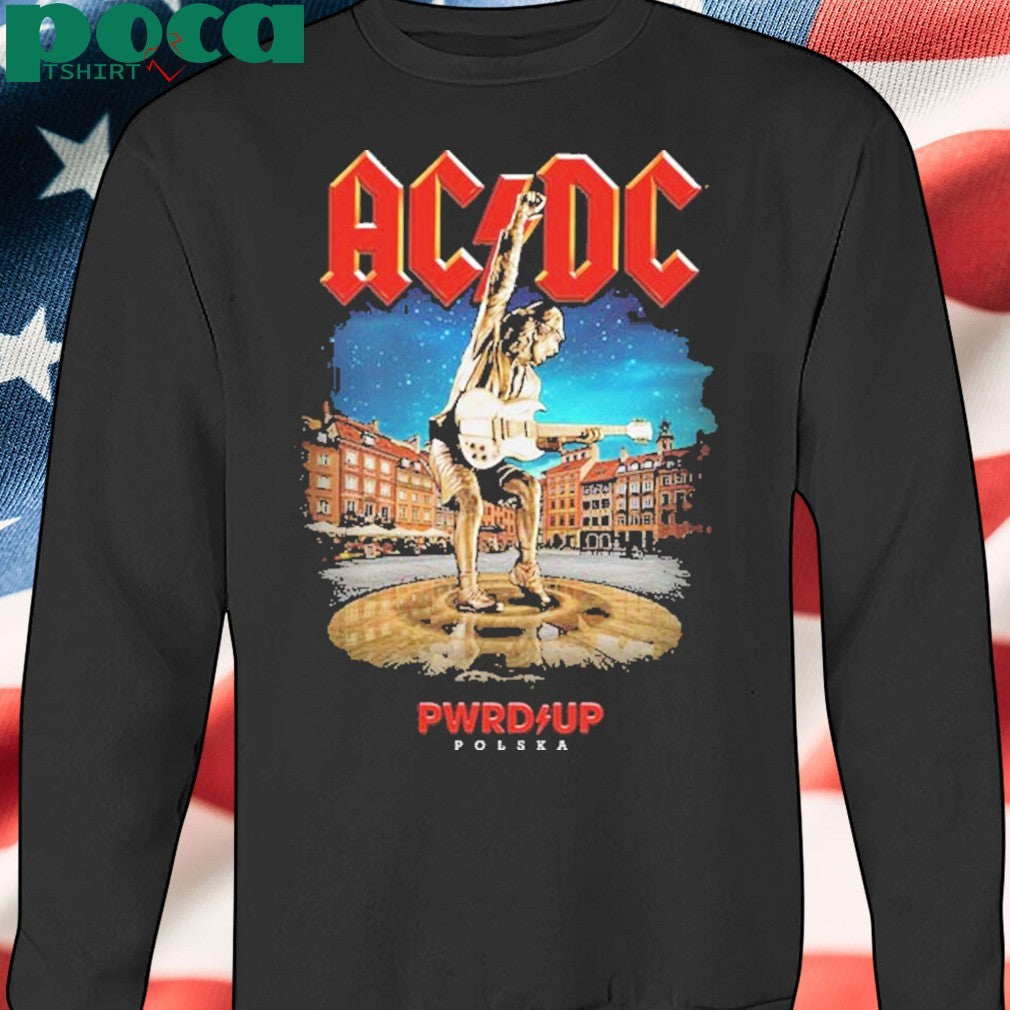 AC DC Warsaw PWR UP Tour Two Sided Unisex 2025 T-Shirt