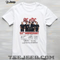 ACDC 53 Years 1973 2026 Rock Band Signature shirt