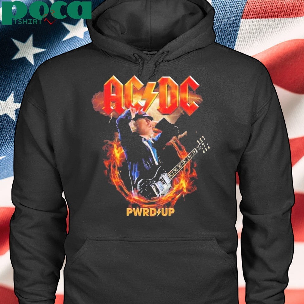 ACDC Angus Horns Tee PWR UP EU Tour 2025 Kicks Off In Prague CZ Two Sided Print Unisex T-Shirt