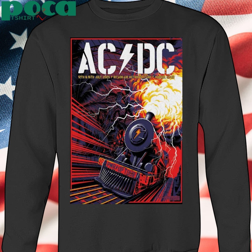 ACDC July 12 2025 Riyadh Air Metropolitano In Madrid Spain Poster shirt