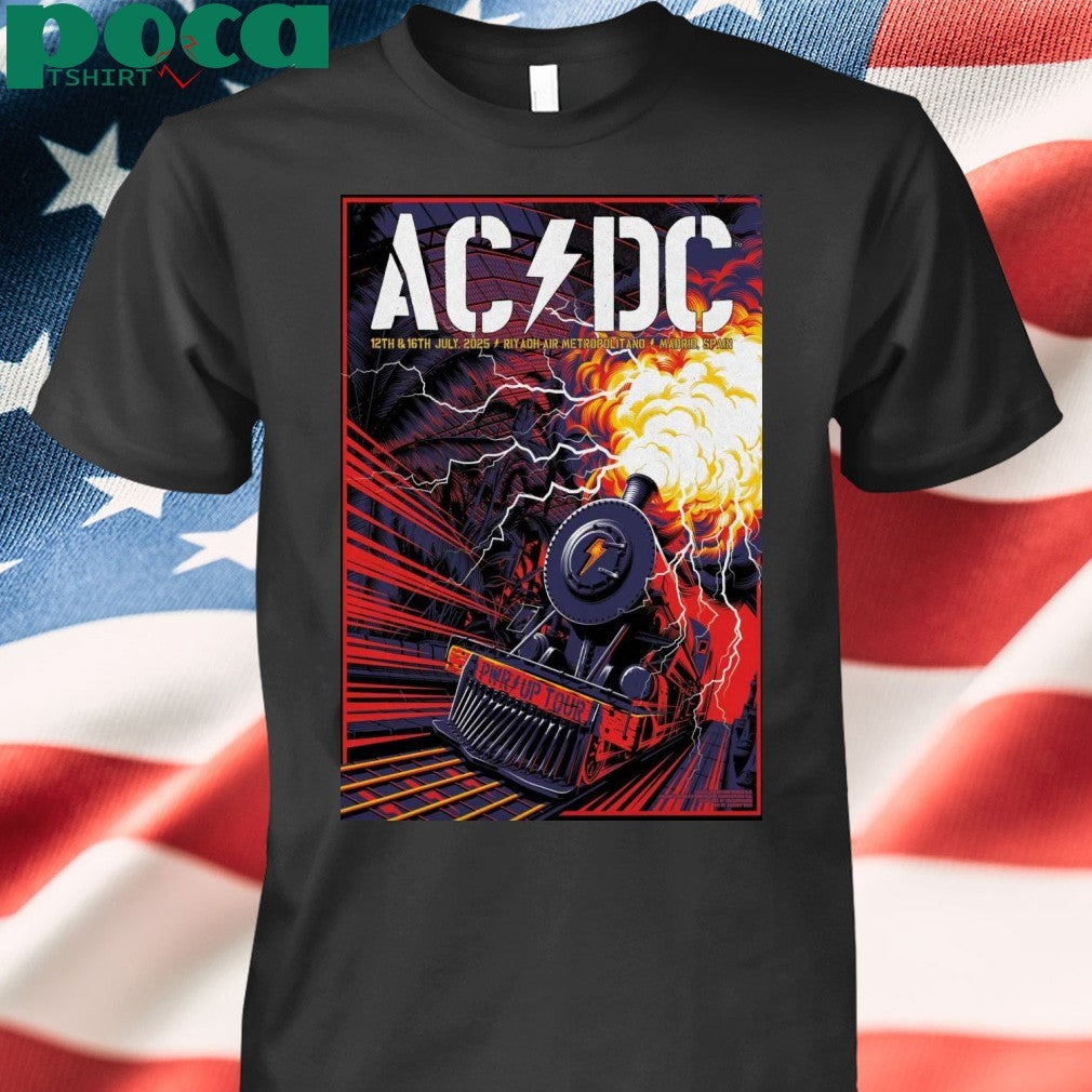 ACDC July 12 2025 Riyadh Air Metropolitano In Madrid Spain Poster shirt