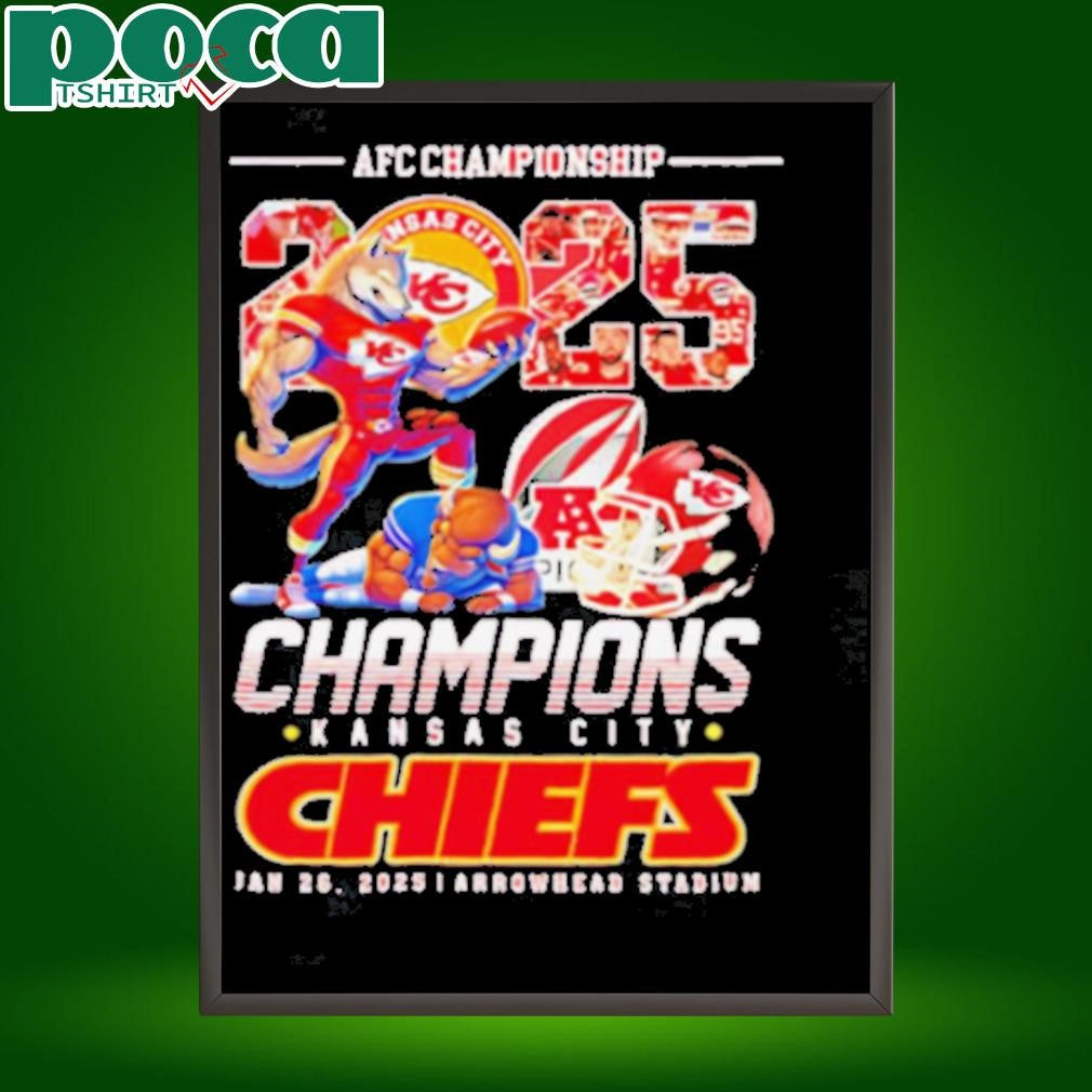 AFC Championship 2025 Champions KC Chiefs Shirt