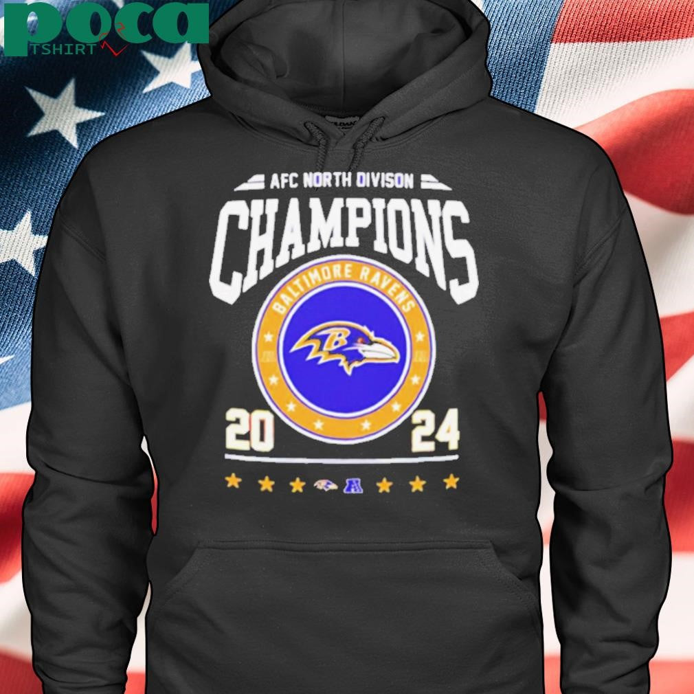 AFC North Division Champions 2024 Baltimore Ravens logo shirt
