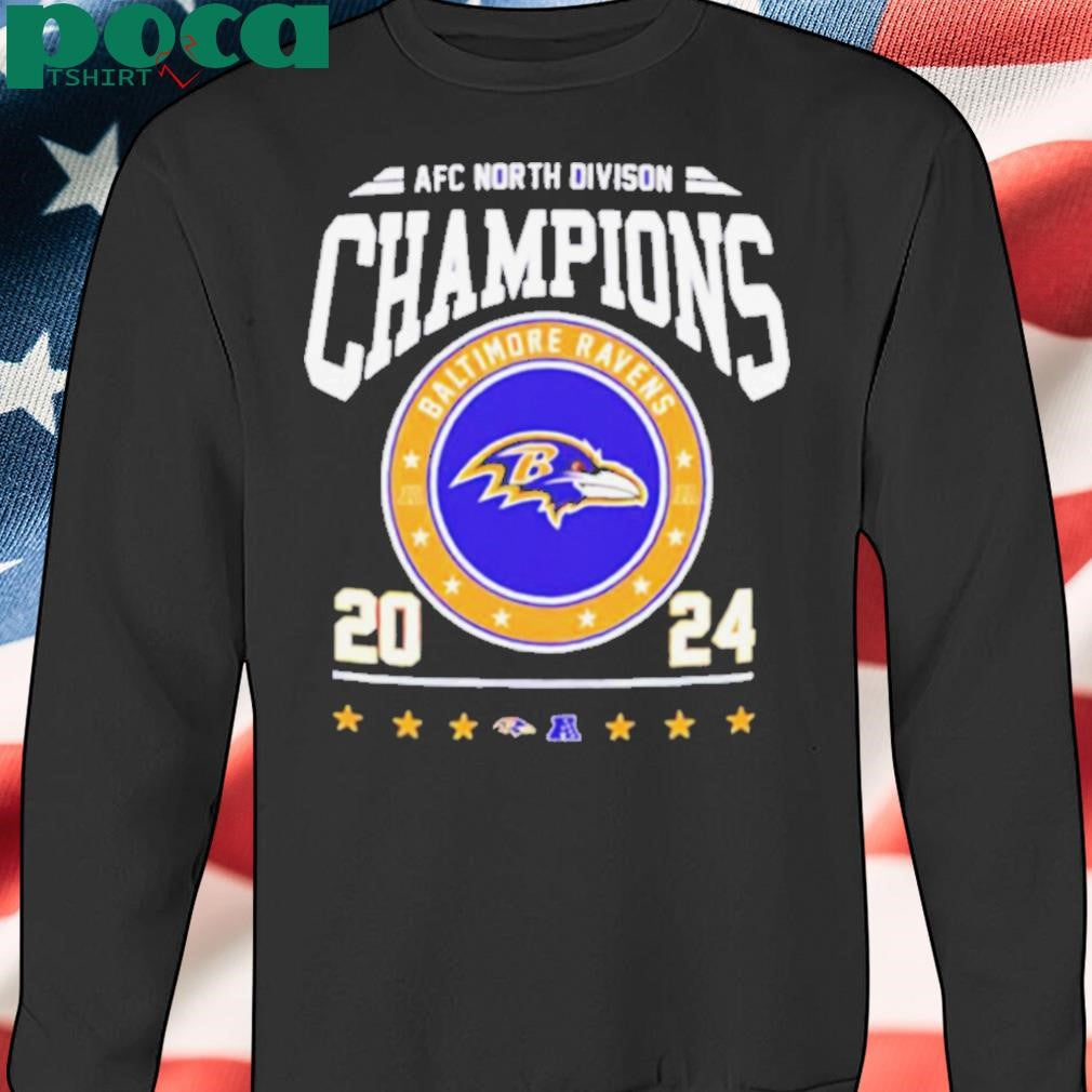 AFC North Division Champions 2024 Baltimore Ravens logo shirt