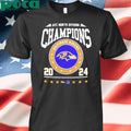 AFC North Division Champions 2024 Baltimore Ravens logo shirt