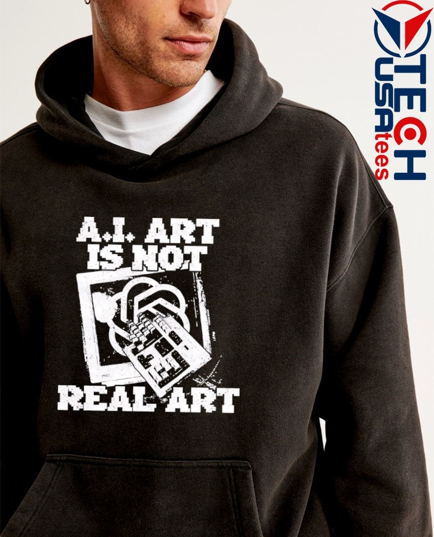AI art is not real art keyboard shirt