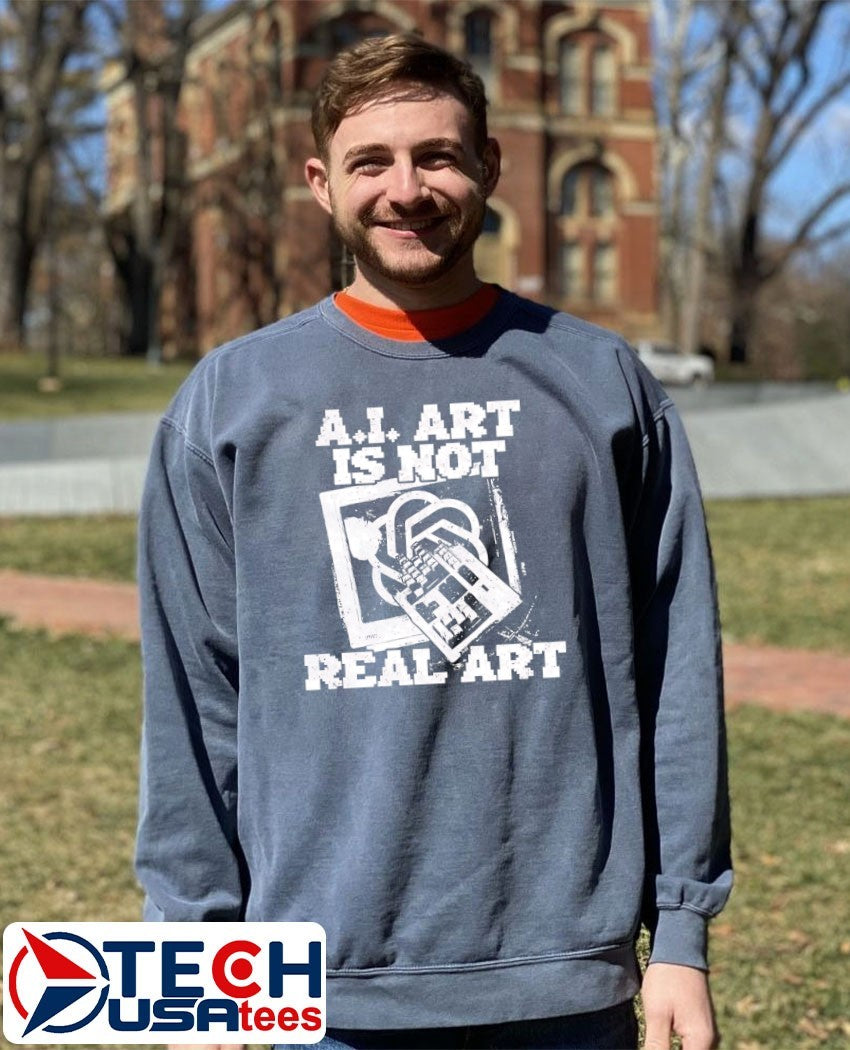 AI art is not real art keyboard shirt