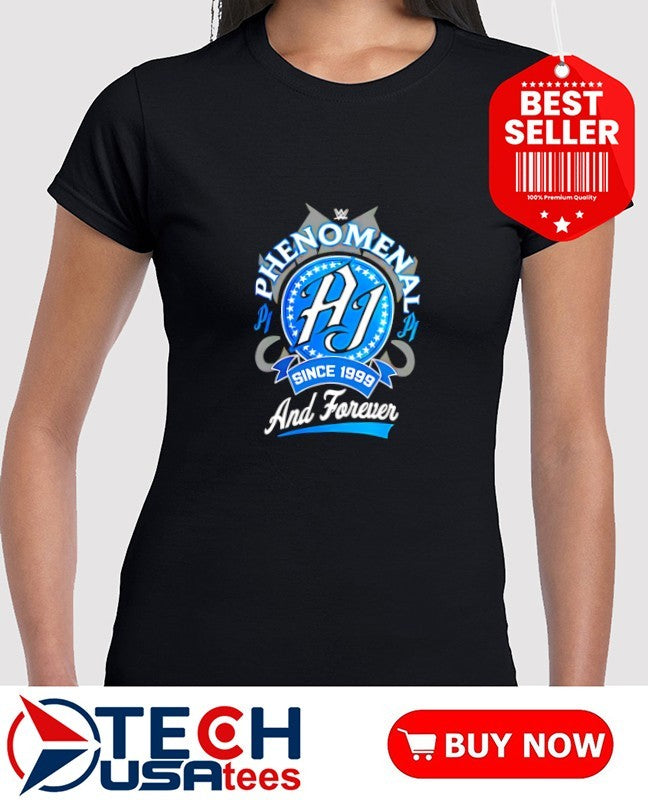 AJ Styles Phenomenal and Forever since 1998 logo shirt