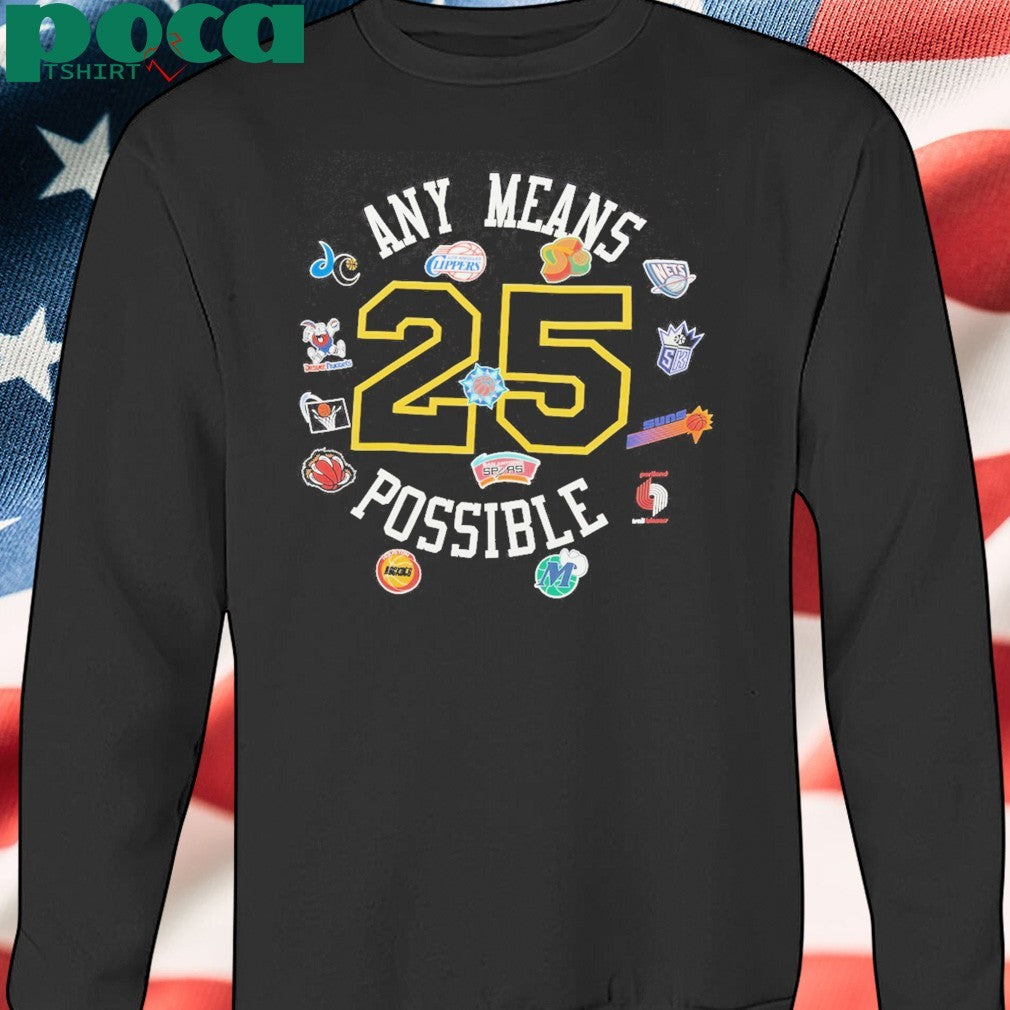 ANY Means Possible NBA Logo 2025 T-Shirt