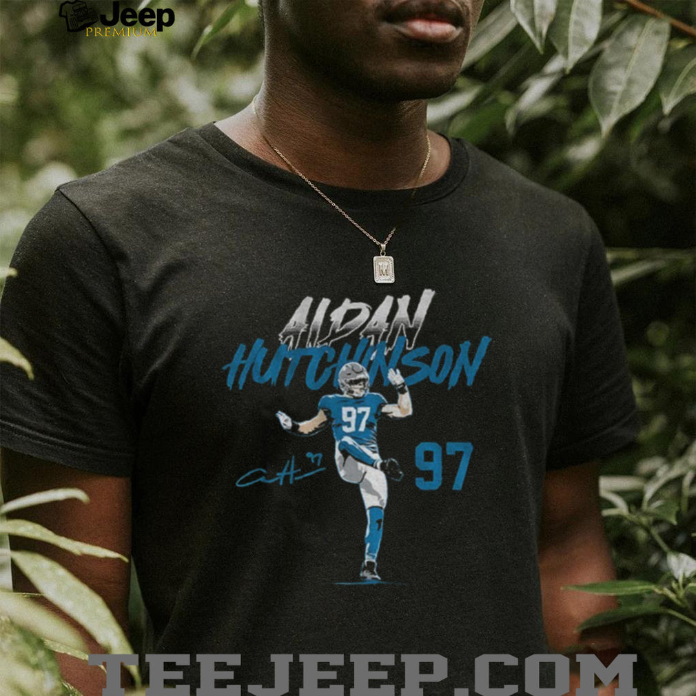 Aidan Hutchinson Detroit Lions Football 97 Signature shirt