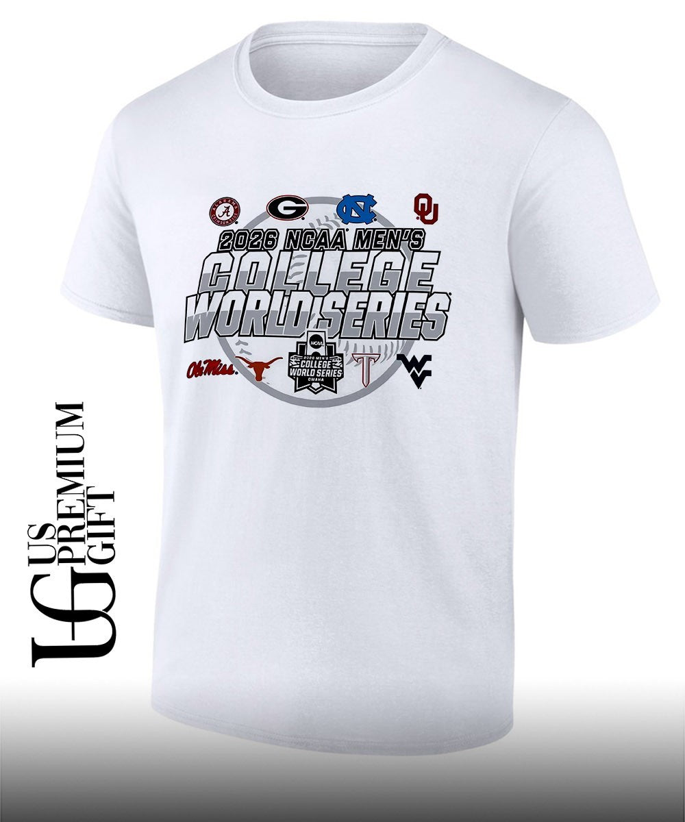 Alabama Georgia UNC Oklahoma Ole Miss Texas Texas Tech WVU 2026 NCAA Men’s College World Series shirt