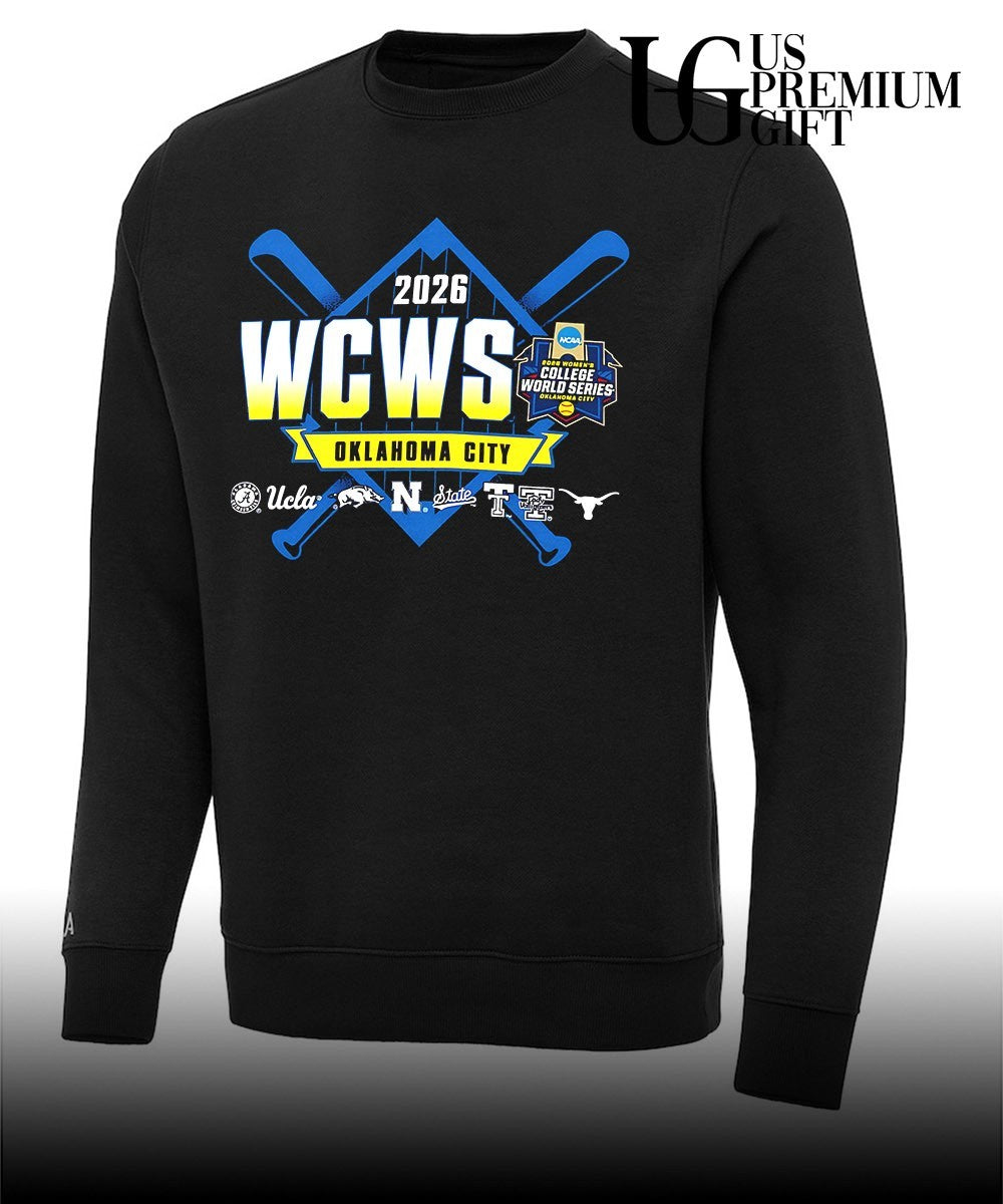 Alabama UCLA Arkansas Northwestern Nc State Tennessee Texas 2026 WCWS Oklahoma City shirt