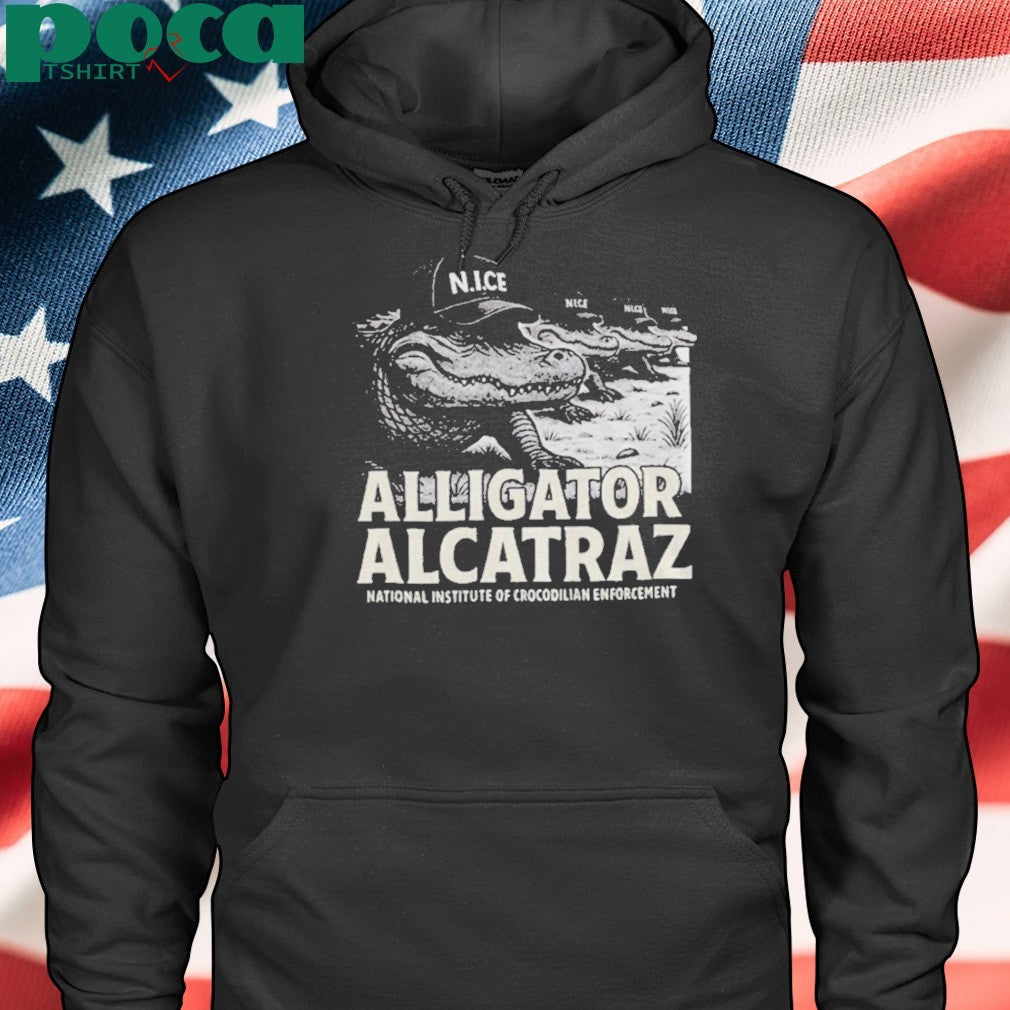 Alcatraz Gator Enforcement national institute of crocodilian enforcement shirt