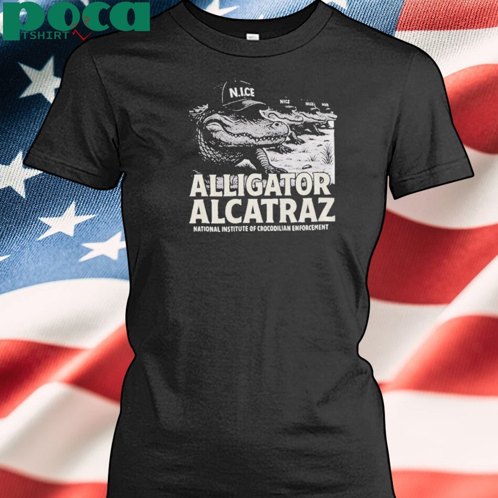 Alcatraz Gator Enforcement national institute of crocodilian enforcement shirt