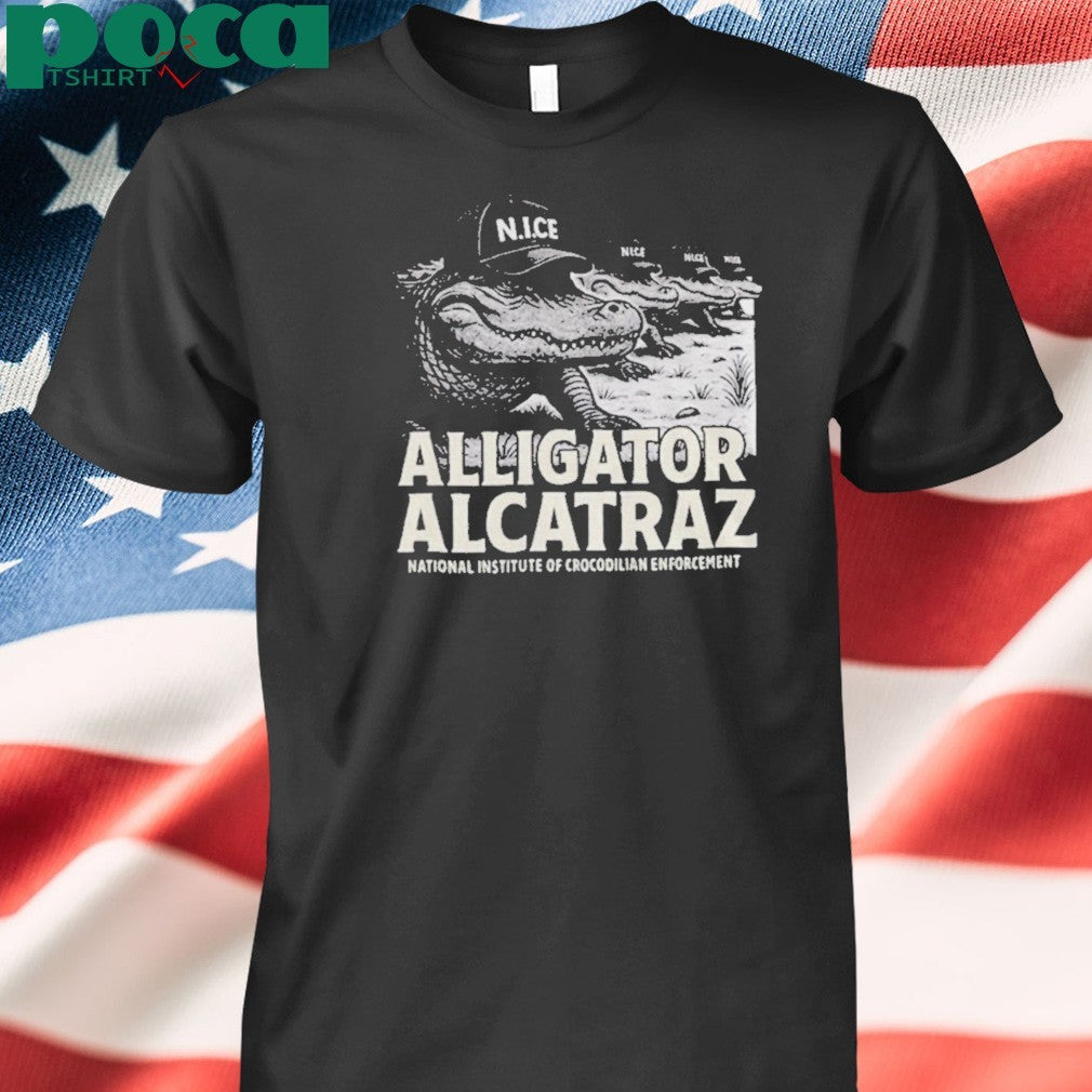 Alcatraz Gator Enforcement national institute of crocodilian enforcement shirt