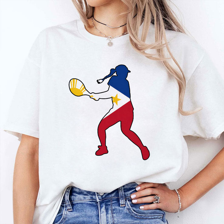 Alexandra Eala Tennis Philippines Flag T Shirt