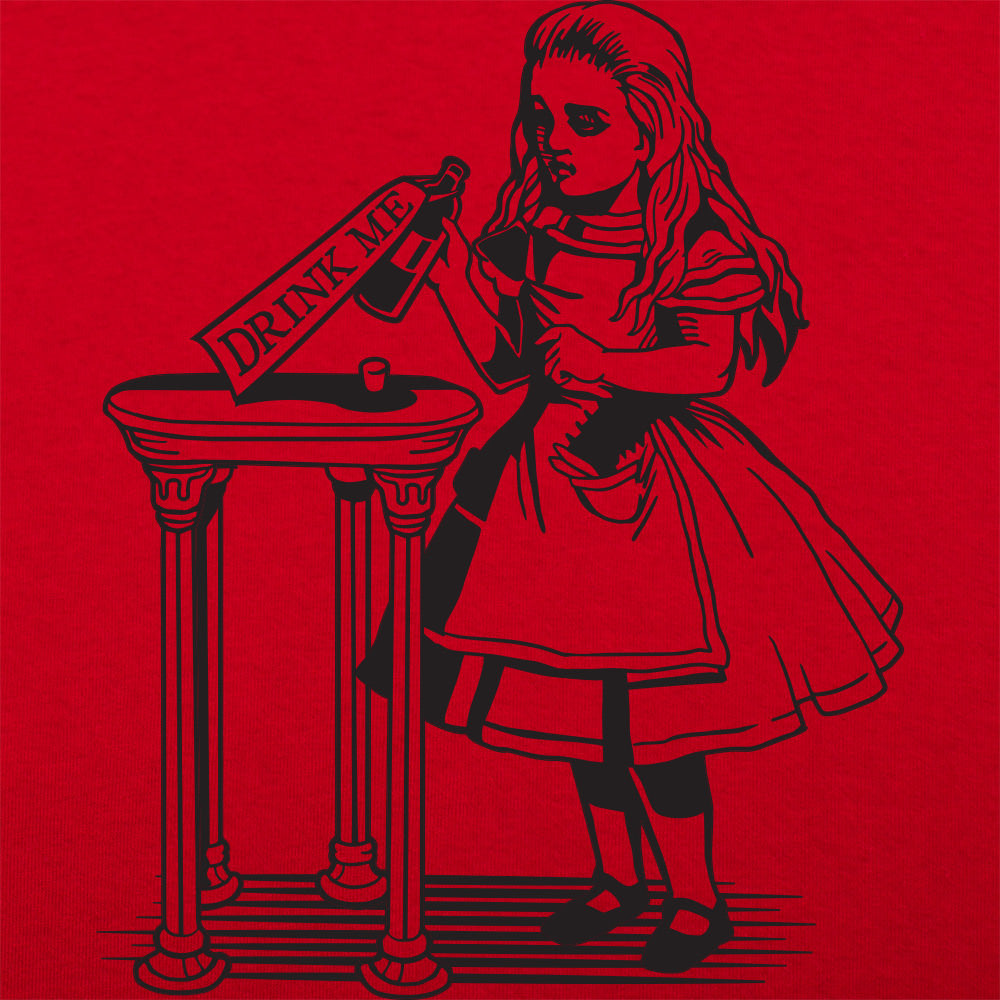 Alice Drink Me Bottle Wonderland Illustration