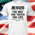 Alisson Becker Wearing Jesus The Way The Truth The Life Shirt