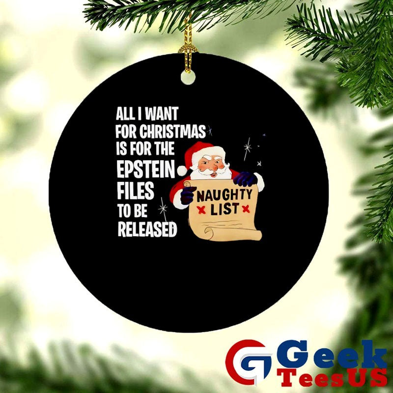 All I want for Christmas is for the epstein files shirt
