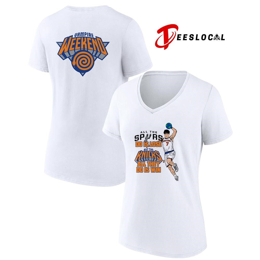 All the Spurs do is lose but the Knicks all they do is win Vampire Weekend art shirt