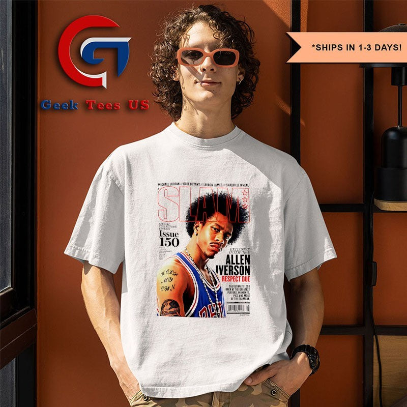 Allen Iverson Philadelphia 76ers NBA Slam shirt
