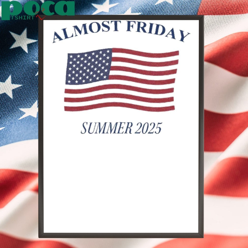 Almost Friday Summer 2025 US Flag T-shirt