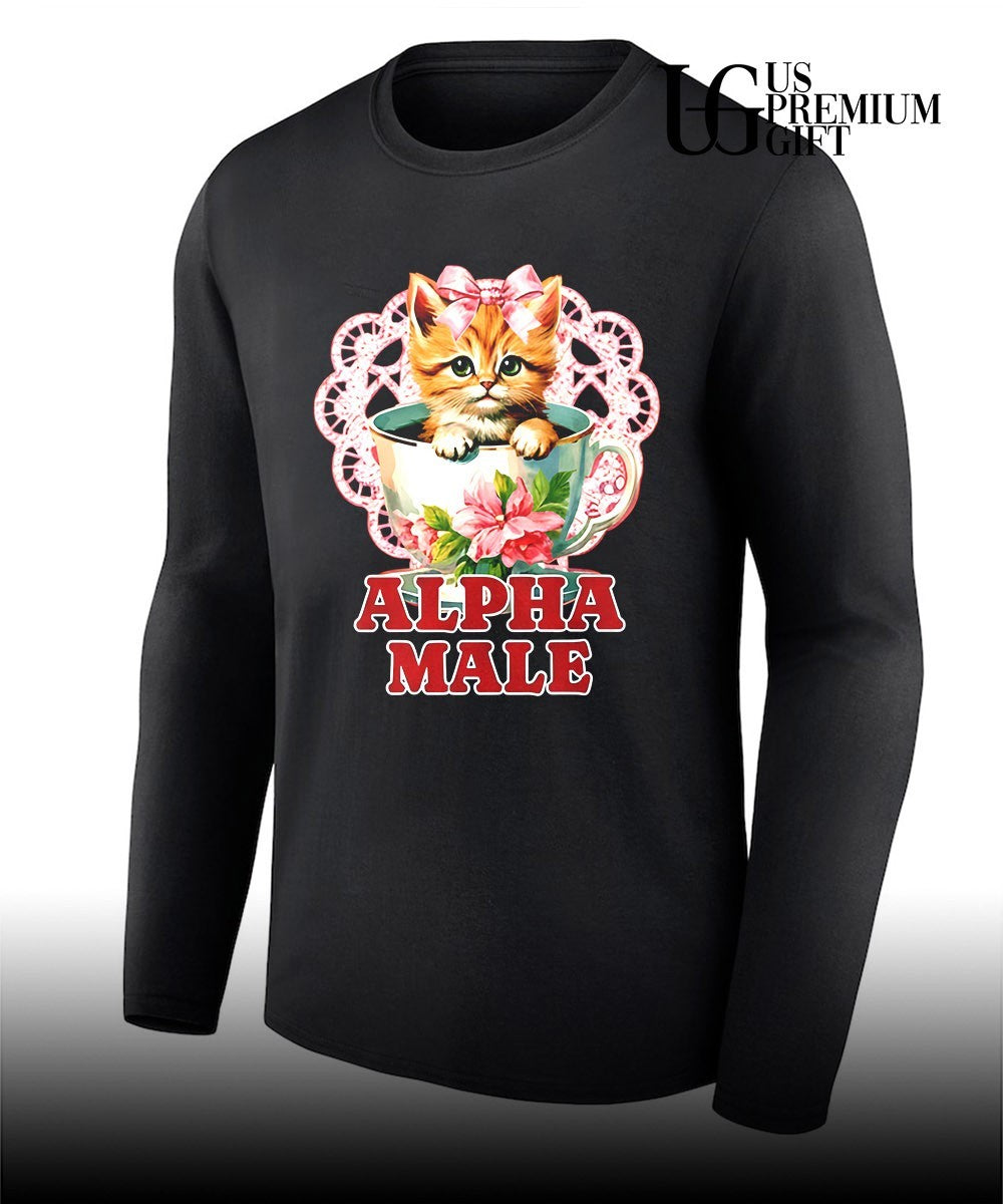 Alpha Male Sarcastic Cute Kitten Cat Lover shirt