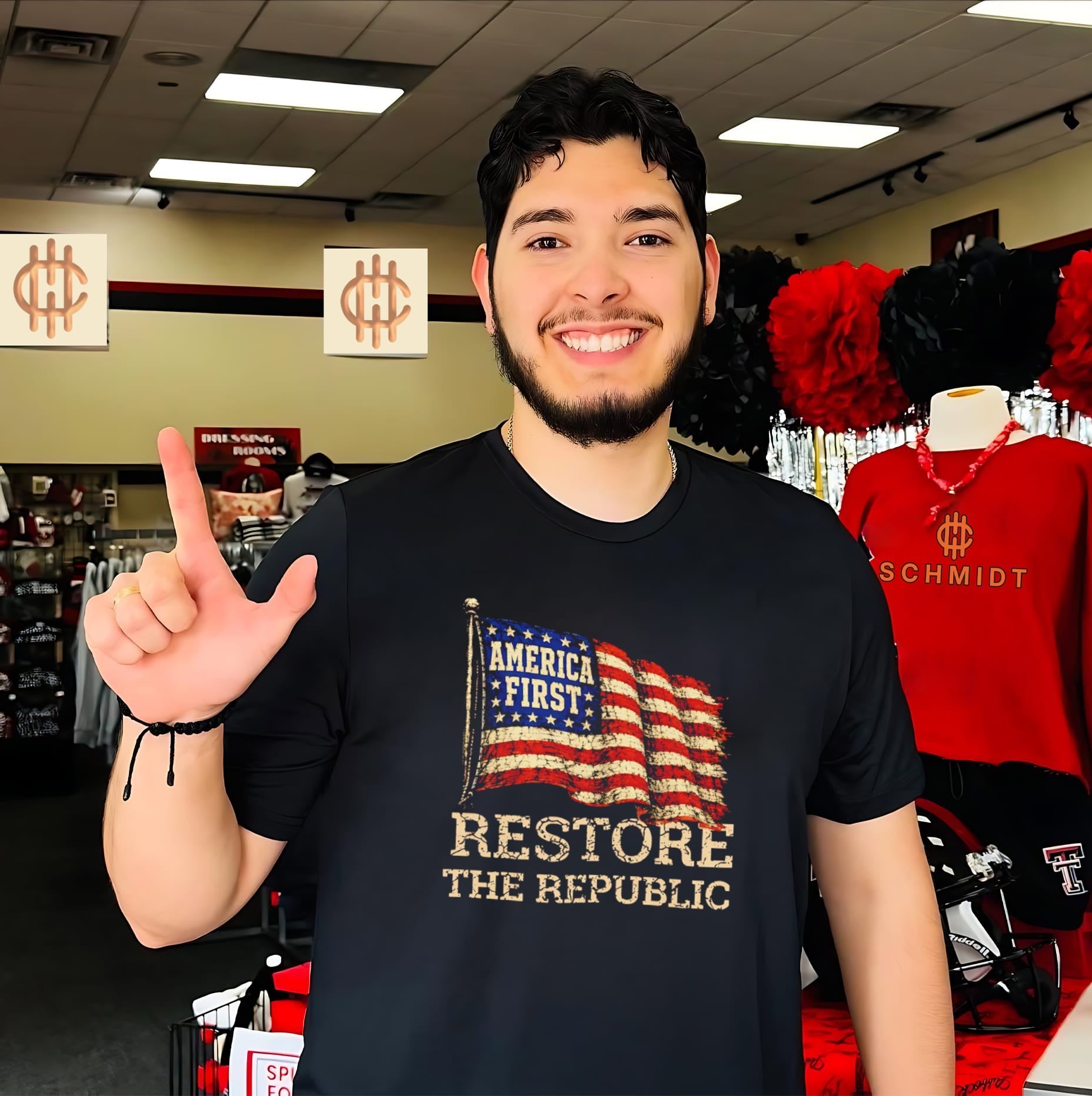 America First Restore the Republic patriotic shirt