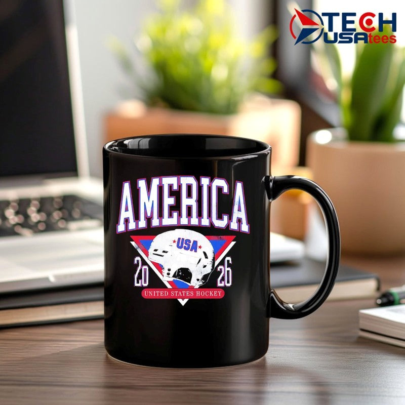 America United States Hockey 2026 helmet shirt