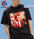 American Psycho with Christmas shirt