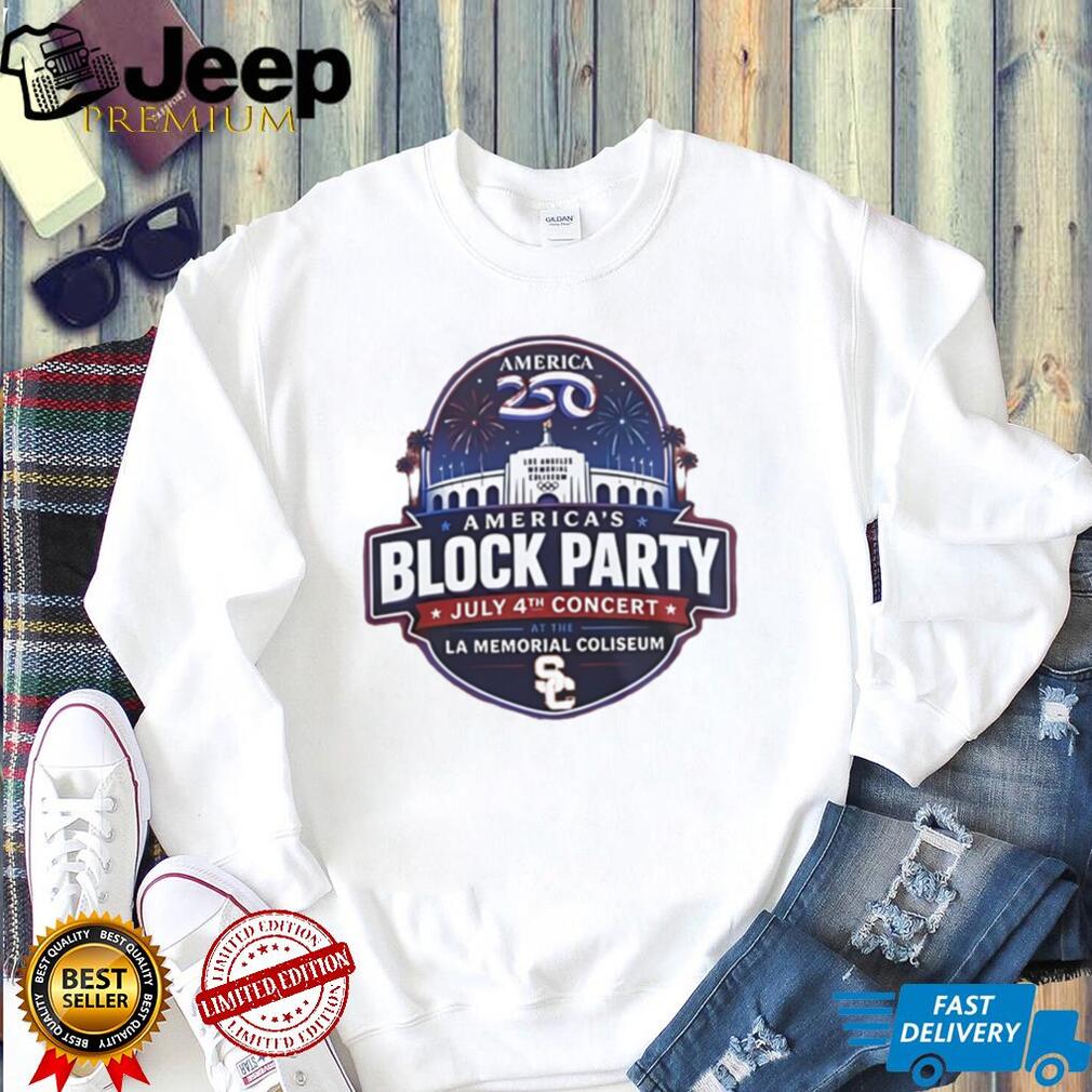 America’s 250th Anniversary July 4th Block Party concert at Los Angeles Memorial Coliseum shirt