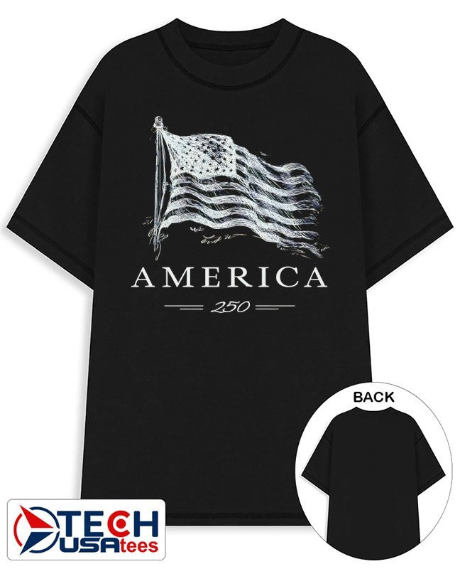 America’s 250th Anniversary vintage flag shirt