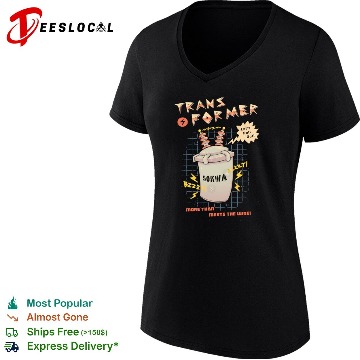 An electrical transformer let’s roll out shirt