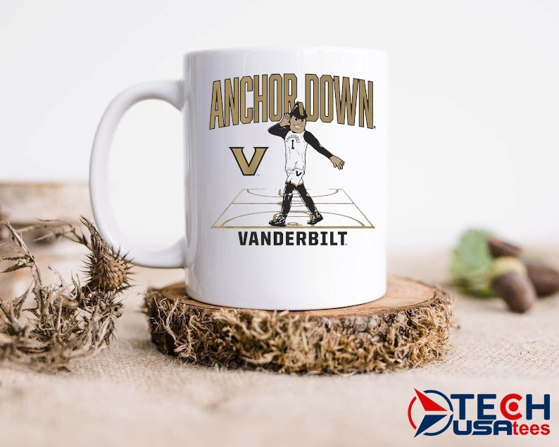 Anchor Down Vanderbilt Commodores Basketball mascot court shirt