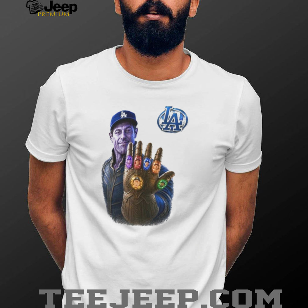 Andrew Friedman Dodgers Infinity Gauntlet shirt