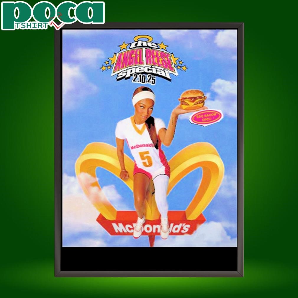 Angel Reese x McDonald’s The Angel Reese Special On February 10 2025 BBQ Bacon QPC Unisex T-Shirt