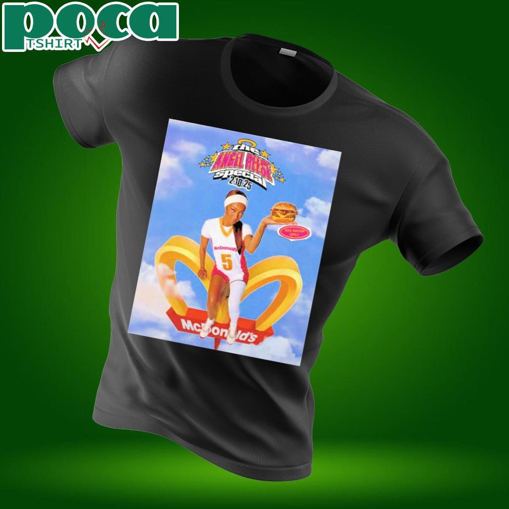 Angel Reese x McDonald’s The Angel Reese Special On February 10 2025 BBQ Bacon QPC Unisex T-Shirt