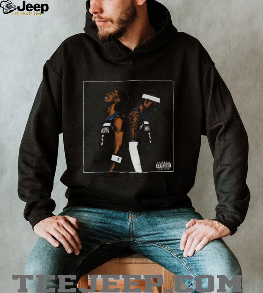 Anthony Edwards vs Jaden McDaniels Album cover parental advisory shirt]