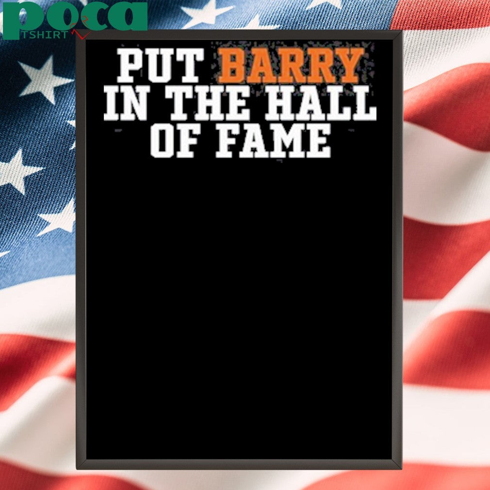 Anthony Garcia put barry in the hall of fame shirt