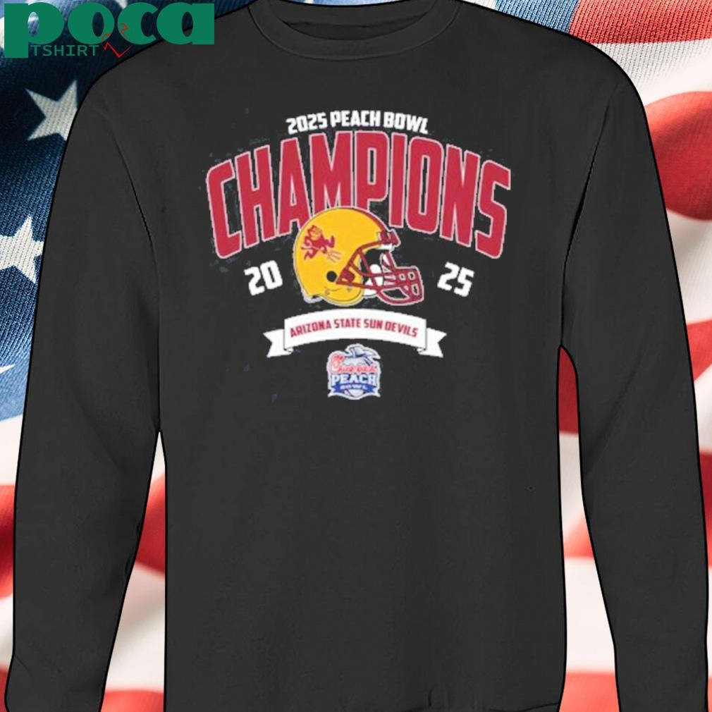 Arizona State Sun Devils Football Champions 2025 Chick-fil-A Peach Bowl NCAA College Football Shirt