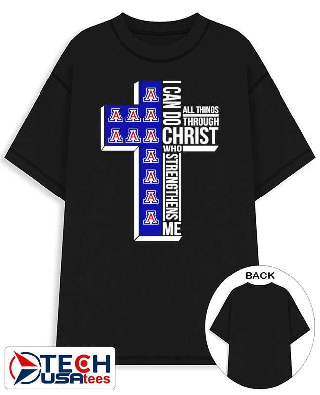 Arizona Wildcats Women’s Basketball cross I can do all things through christ who strengthens me shirt