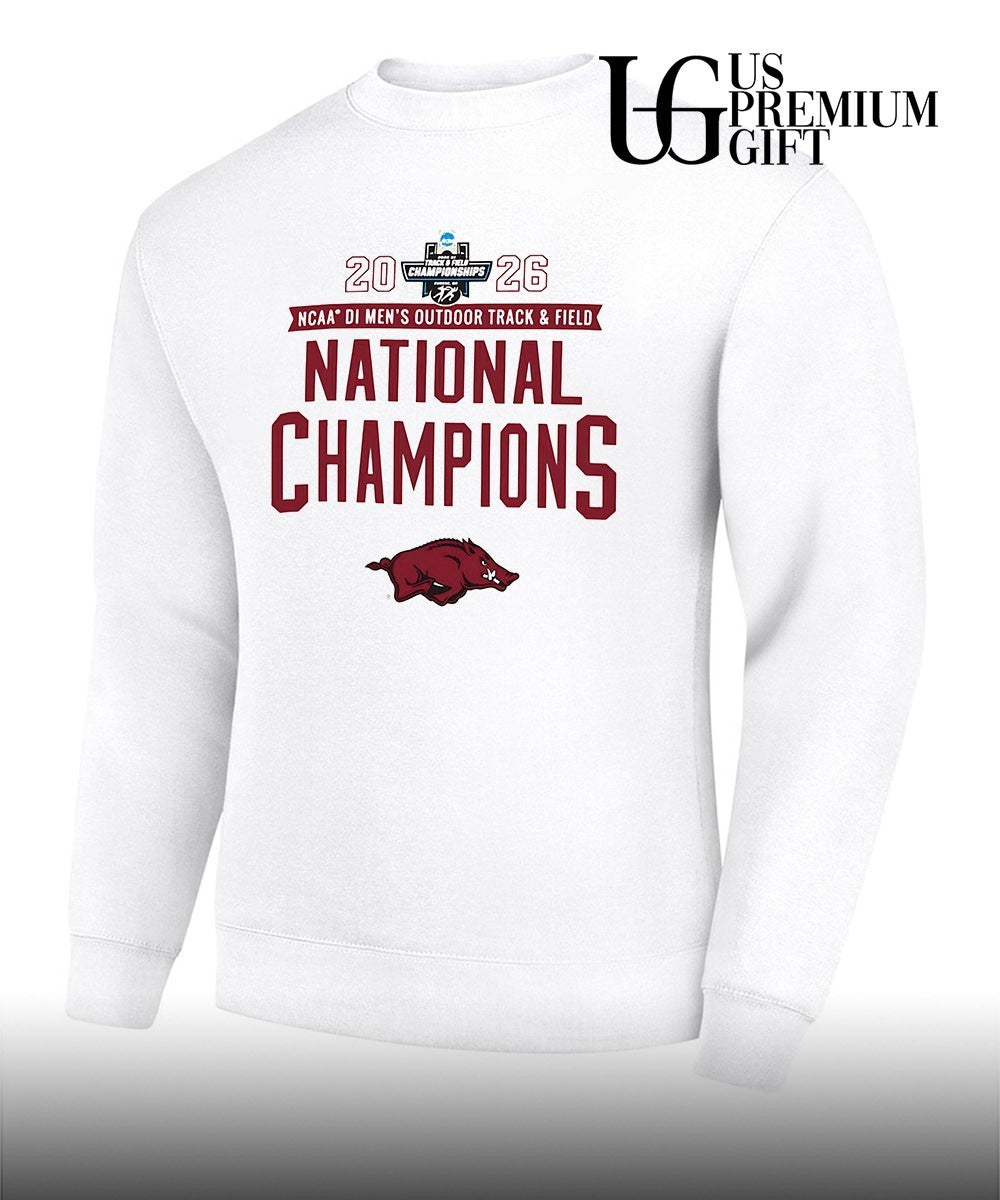 Arkansas Razorbacks 2026 NCAA Men’s Outdoor Track and Field National Champions T-shirt